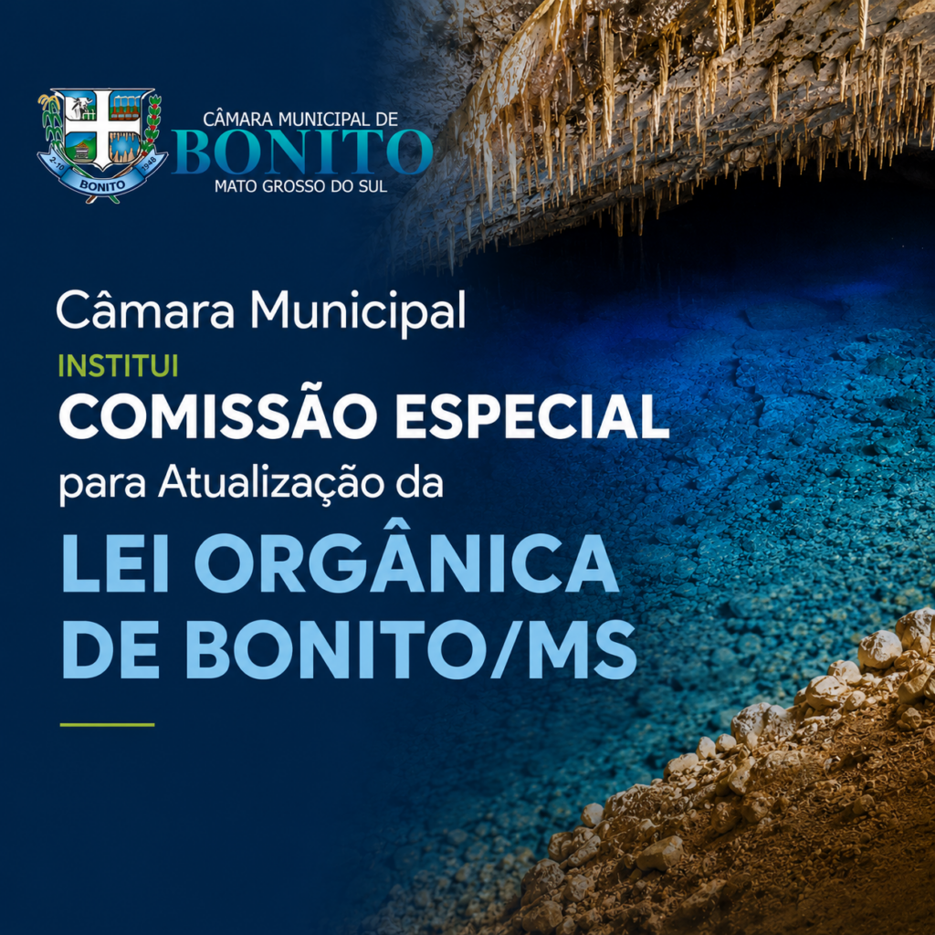 Câmara Municipal institui Comissão Especial para Atualização da Lei Orgânica de Bonito/MS